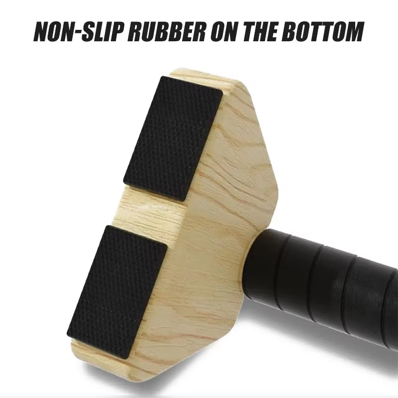 Wood Parallettes Bar for Floor Push up Bar Calisthenics Exercise Equipment for Home 