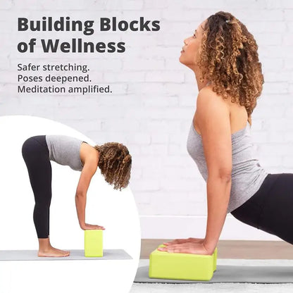 2PCS Gym Blocks Foam Brick Training Exercise Fitness Equipment Dance Yoga Auxiliary Tool Stretching Body Shaping Yoga Blocks