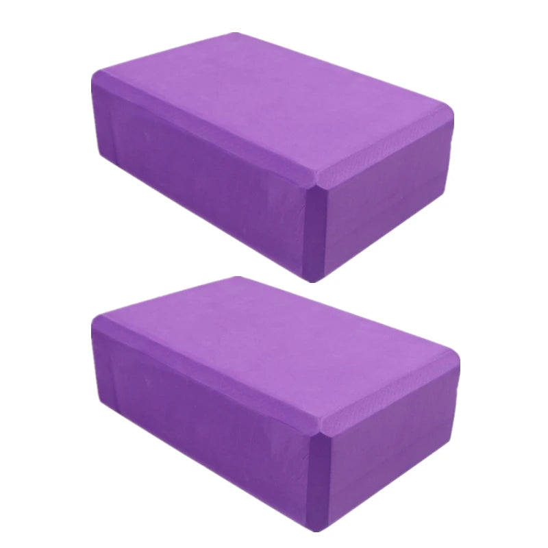 2PCS Gym Blocks Foam Brick Training Exercise Fitness Equipment Dance Yoga Auxiliary Tool Stretching Body Shaping Yoga Blocks
