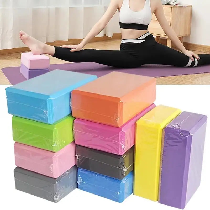 2PCS Gym Blocks Foam Brick Training Exercise Fitness Equipment Dance Yoga Auxiliary Tool Stretching Body Shaping Yoga Blocks