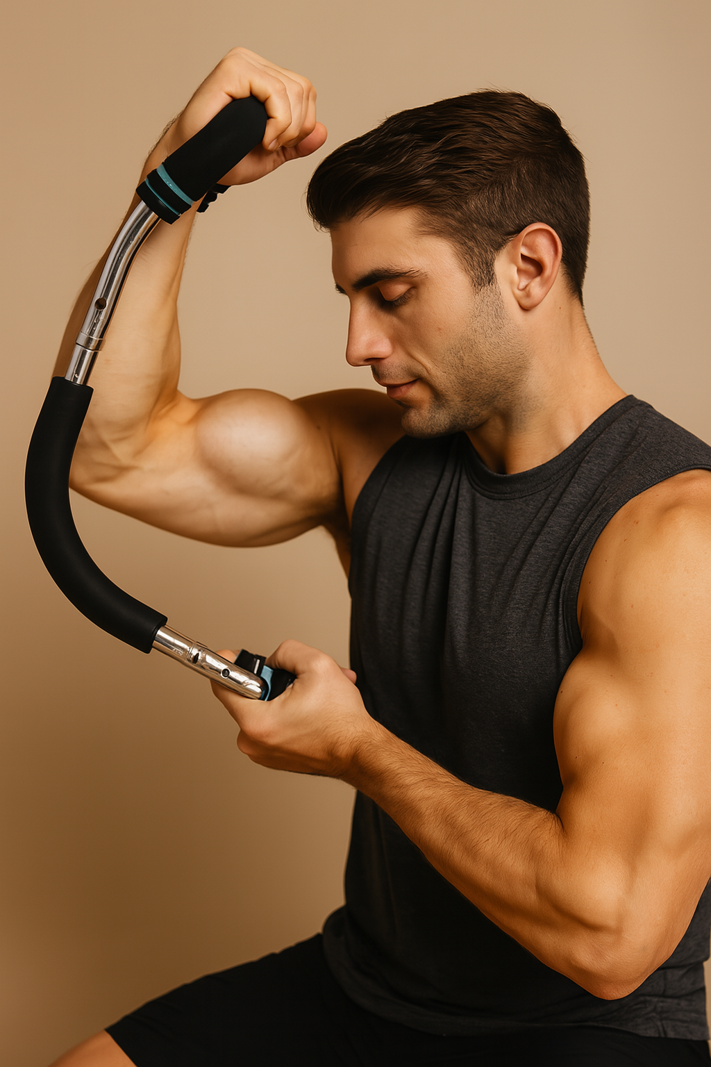 Twister Arm Exerciser Adjustable Chest Expander Spring Workout Bar Power Twister Bar Portable Home Fitness Equipment